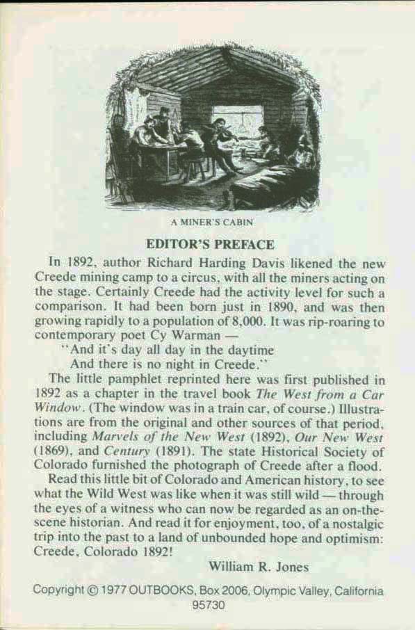 AT A NEW MINING CAMP: Creede of Colorado, 1892. vist0018a